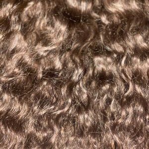 Bebonia clip in human hair extensions 220grams, 22 inches, dark brown, curly
